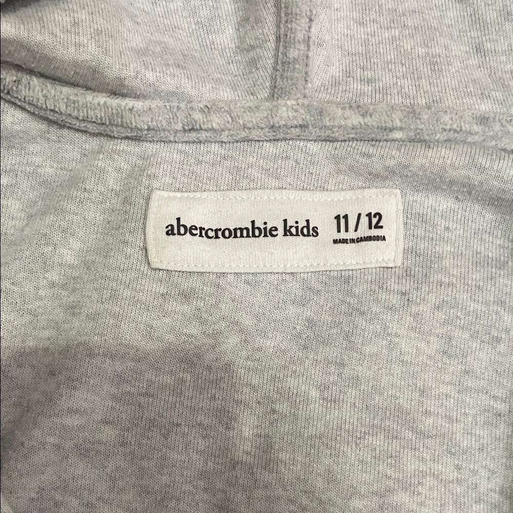 Gray Hooded Abercrombie kids girls Sweater - Picture 2 of 4